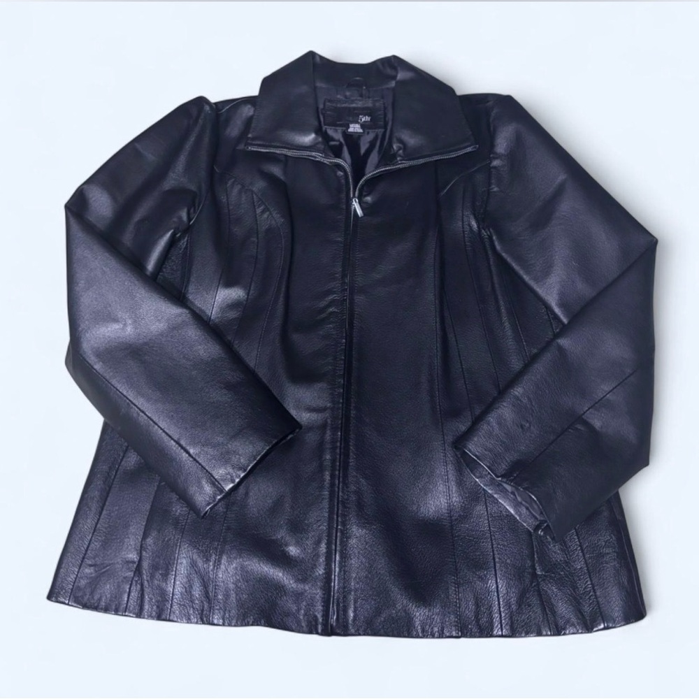East 5th Real Black Leather Jacket